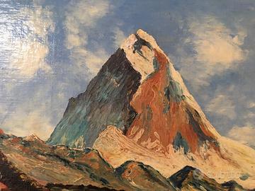 Quadro dipinto olio su masonite/cartone 70 x 50