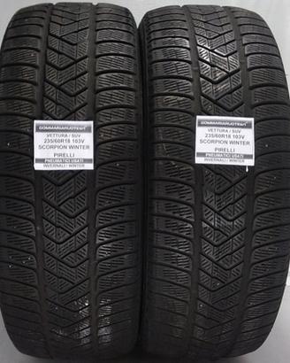 2 PNEUMATICI USATI 235/60R18 103V SC WINTER PIRELL