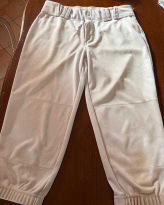 Pantaloni softball o baseball bianchi