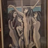 Quadro Crocifissione Guido Ragozzino anni 70