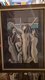 Quadro Crocifissione Guido Ragozzino anni 70