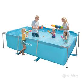 Piscina Fuori Terra Rettangolare Struttura Metallo