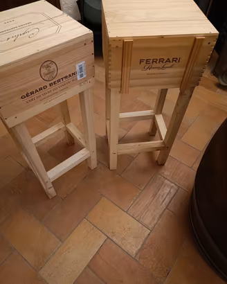 sgabelli in legno 