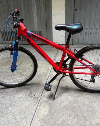 Legnano Hector, MTB 24 Pollici Ragazzo, Rosso Mat