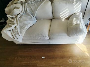 Divano bianco sfoderabile 165x90 – Ottime condizio
