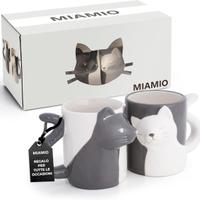 SET 2 TAZZE GATTO IN CERAMICA - 350 ml