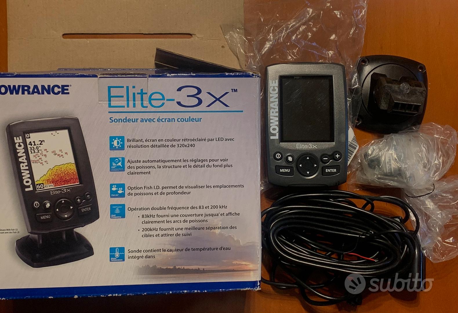 FISHFINDER LOWRANCE ELITE 3X ECOSCANDAGLIO