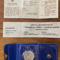 500 LIRE D’ARGENTO Guglielmo Marconi 1974