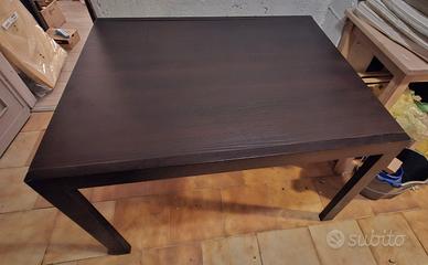 Tavolo allungabile 120 - 210 cm legno mogano scuro