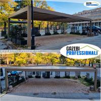 Pergotenda gazebo 5x4 pergola tetto in PVC pesante