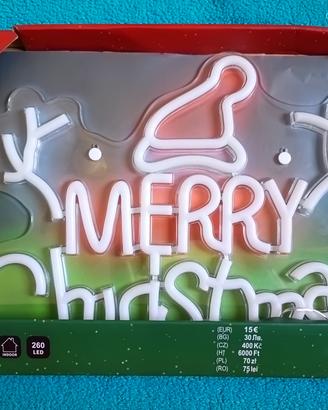 Lampada LED Merry Christmas 