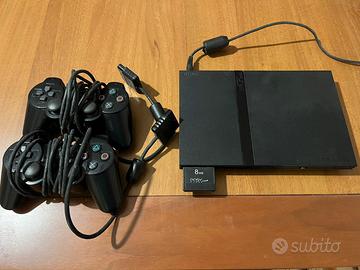 Play station 2 ps2 con memory card e joystick