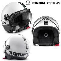 Casco Momo Design CLS Fighter White Decal Black
