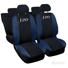 Coprisedili compatibili hyundai i 20 blu/nero