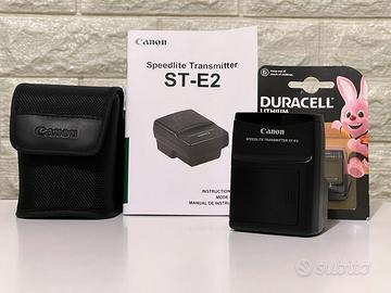 Trasmettitore Canon ST-E2 + batteria nuova