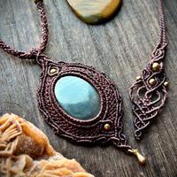 Collana in Macramè con pirite