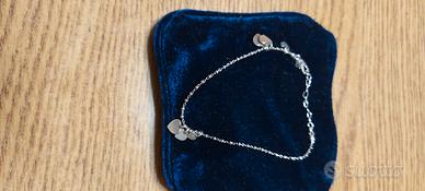 braccialetto in argento con cuoricini