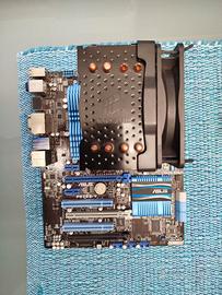 scheda madre Asus+processore+dissipatore