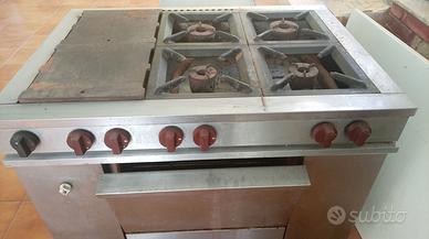 Cucina  6 fuochi e forno a gas