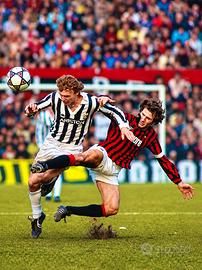 fotografia juve Milan boniek vs batesi anni 80