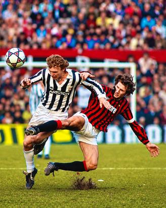 fotografia juve Milan boniek vs batesi anni 80