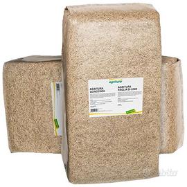 Paglia trinciata di lino 20 kg per cavalli