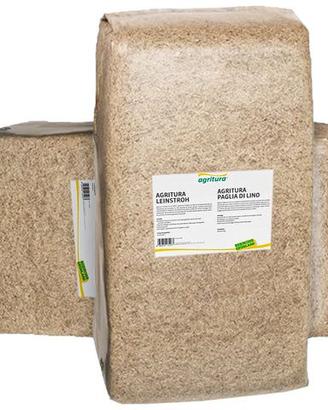 Paglia trinciata di lino 20 kg per cavalli