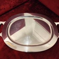 Vassoio ovale in Argento 800 Vintage Stile Svedese