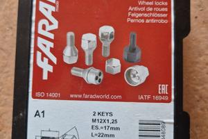 Bulloni antifurto cerchi X Fiat/Lancia/Alfa Romeo