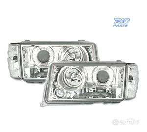 FARI MERCEDES 190 W201 82-93 LENTE CROMATA CON FON