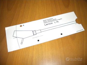 Dima per regolazione stilo GOLDRING Lenco 75, 78