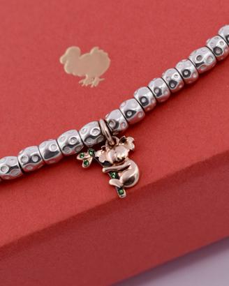Bracciale granelli Dodo con ciondolo Koala oro