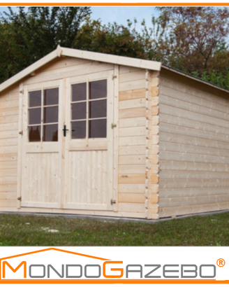 Casa legno Ambra casetta gazebo 340x340 spess 34mm