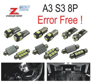 KIT 20 LAMPADE LED INTERNE 2003-2013 PER AUDI A3 S