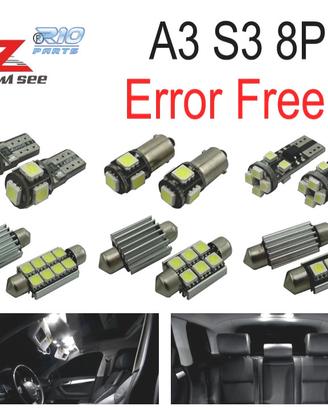 KIT 20 LAMPADE LED INTERNE 2003-2013 PER AUDI A3 S