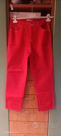 Pantalone jeans rosso camaieu