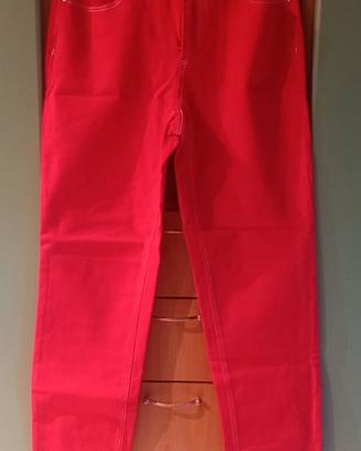 Pantalone jeans rosso camaieu