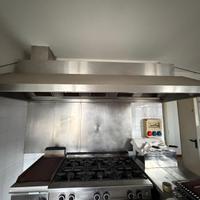 cucina cappa  fry top a gas