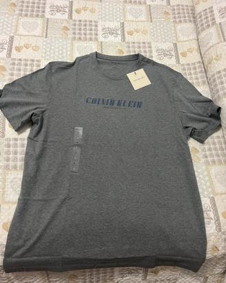Calvin Klein T-shirt L Grigia L