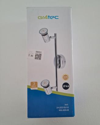 Applique due faretti orientabili