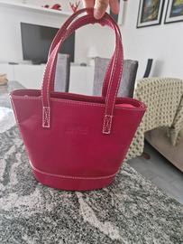 Borsa in pelle rossa