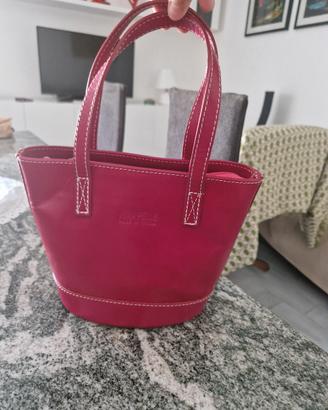 Borsa in pelle rossa