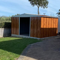 Box lamiera deposito Acciaio 403x269cm fin legno