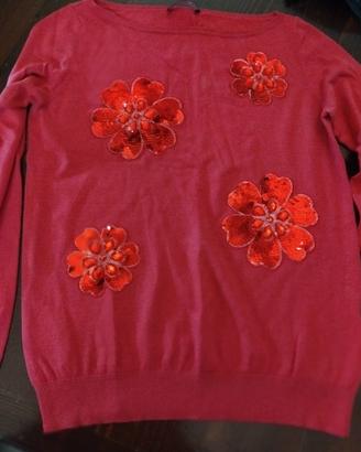 maglia liu jo seta e viscosa con pajette