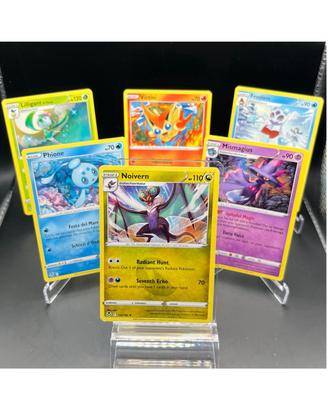 Set 6 Carte Pokémon Rare - Tempesta Argentata