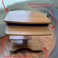 Porta PC su rotelle perfetto per lo smartworking