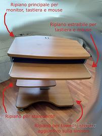 Porta PC su rotelle perfetto per lo smartworking