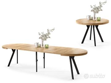 VITO – Tavolo rotondo allungabile da Ø110 a 310cm!