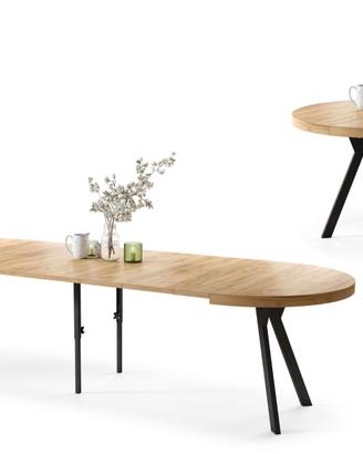 EXPANSO – Tavolo allungabile da Ø110 a 310cm!