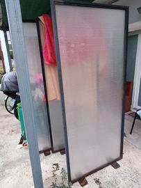 Pannello Separe divisório paravento con piedini x3